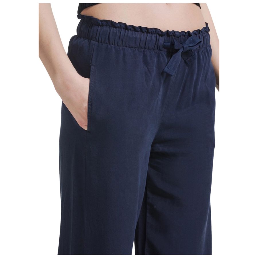 Pantaloni crop in lyocell blu da donna Deha | D4256725515